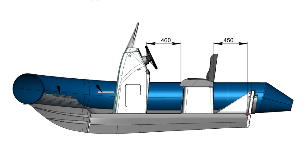 Rigid Inflatable Boat Adventure Vesta V-380