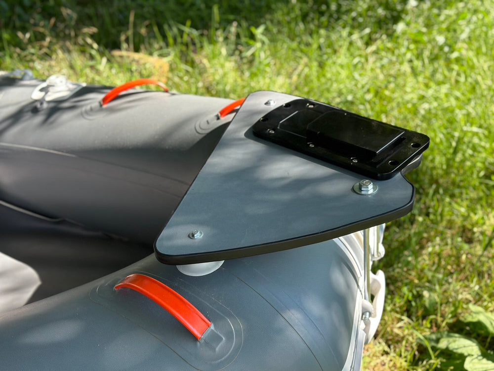 Bow platform for electric motor for Navigator inflatable boat