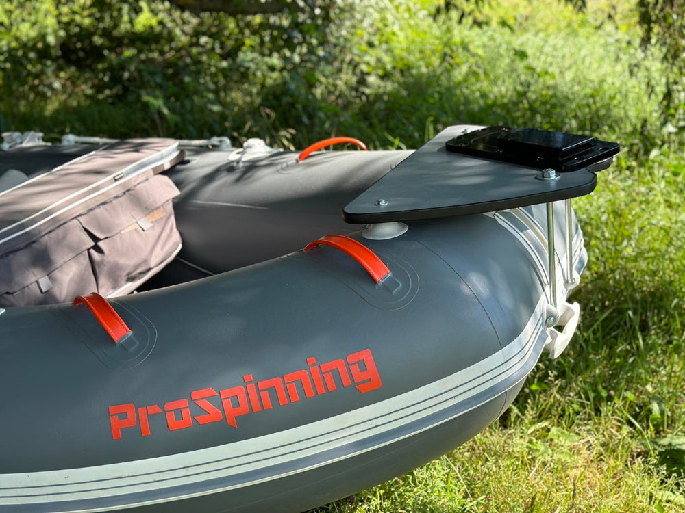 Bow platform for electric motor for Navigator inflatable boat