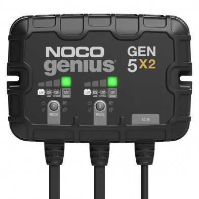 GEN5X2 Genius 12V 5A x 2 Smart On-Board Charger for Pb and Lithium