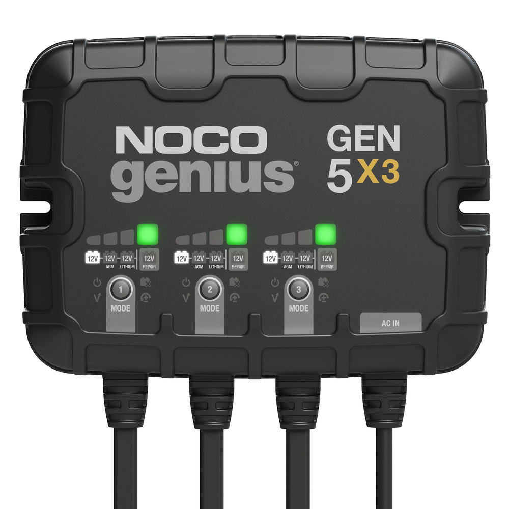 GEN5X3 Genius 12V 5A x 3 Smart On-Board Charger for Pb and Lithium