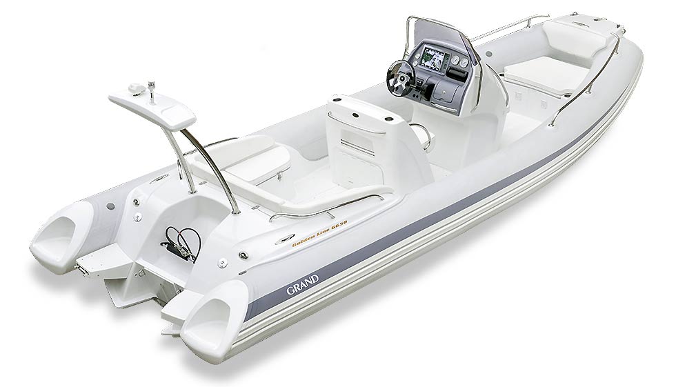 Rigid Inflatable Boat Grand Golden Line G650 | M-Oceans