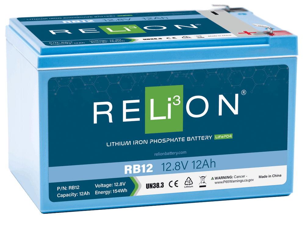 RELiON RB12 Deep Cycle Lithium Battery 12V 12Ah