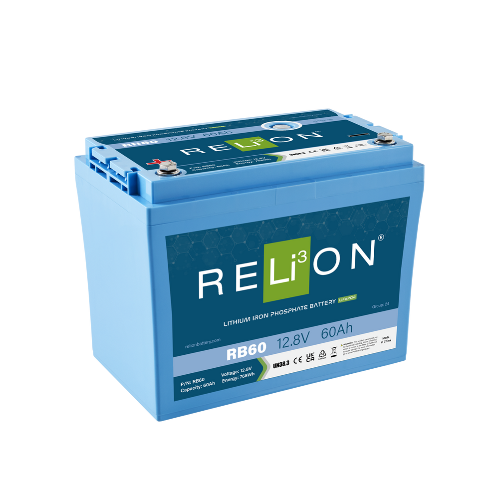 RELiON RB60 Deep Cycle Lithium Battery 12V 60Ah