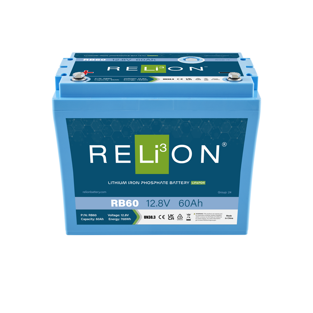 RELiON RB60 Deep Cycle Lithium Battery 12V 60Ah