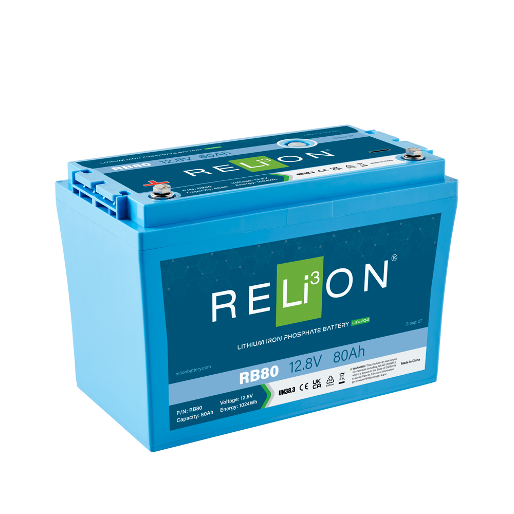 RELiON RB80 Deep Cycle Lithium Battery 12V 80Ah