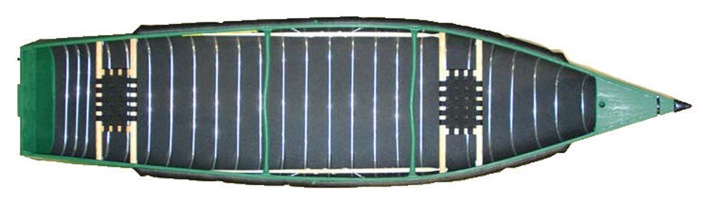 Canoe Sportspal 14' Wide Stern w/Wood Web Seats