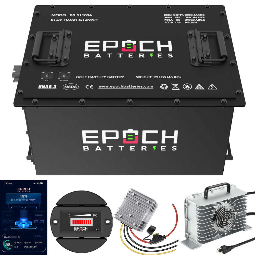 Epoch Lithium Battery 48V 100Ah Complete Kit (LiFePO4)