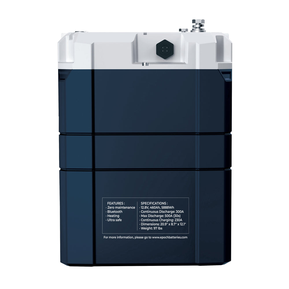 Battery Epoch 48V 100Ah LiFePO4 V2 Elite Series - Heated & Bluetooth & Victron Communication