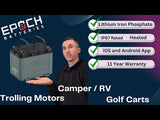 Epoch Lithium Marine Battery 12V 100Ah