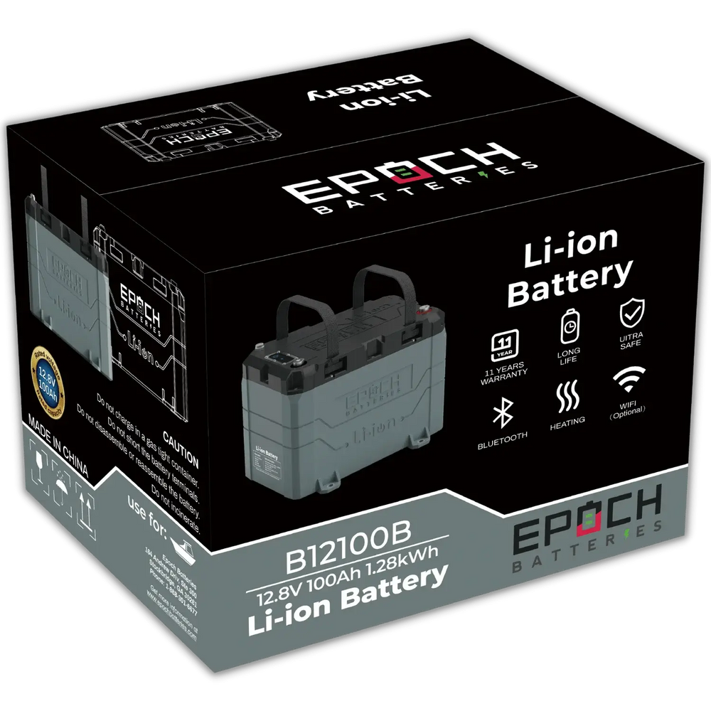 Epoch Lithium Marine Battery 12V 100Ah