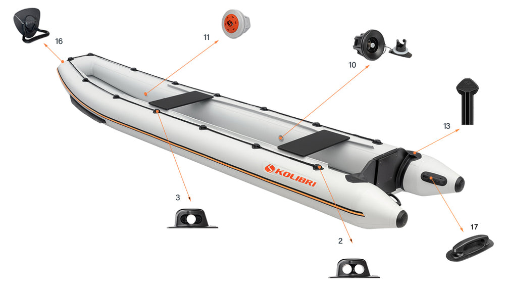 Inflatable Canoe Kolibri KM-330C