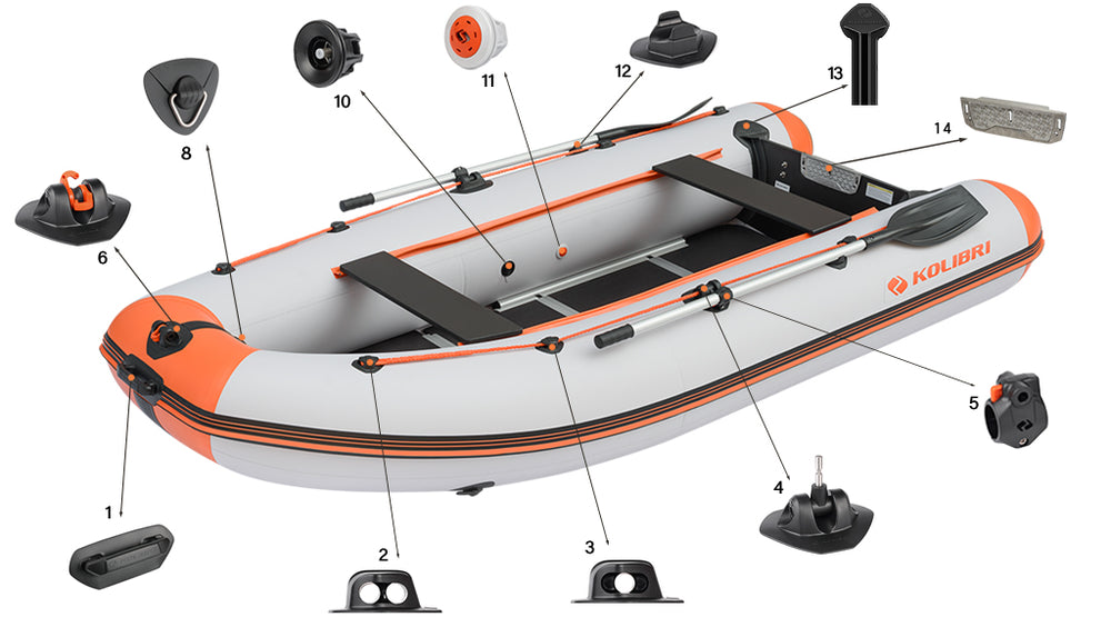 Inflatable motor boat Kolibri KM-330DSL