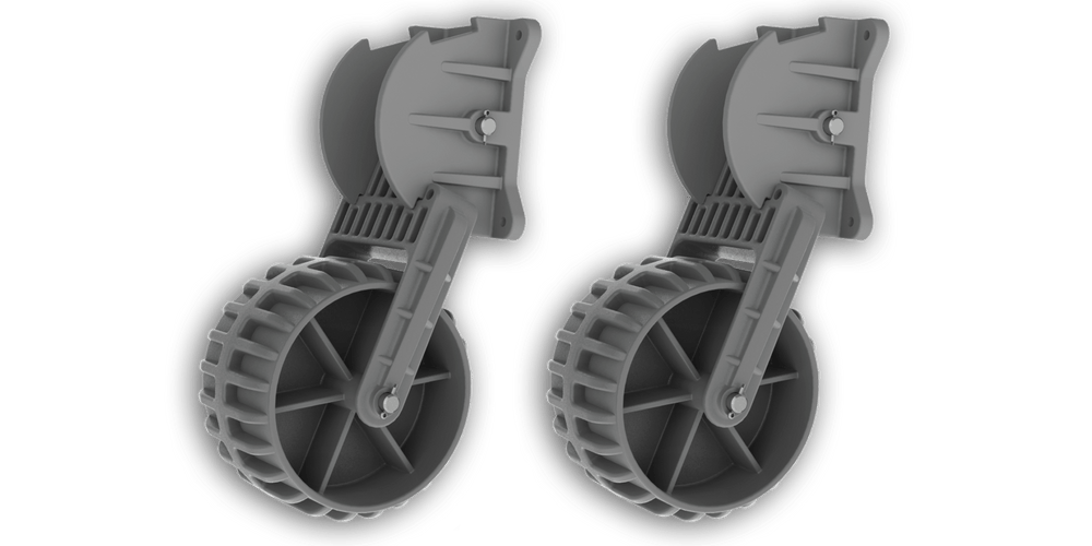 Transom wheels for Kolibri Inflatable Boat