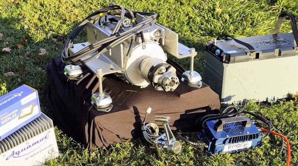 Aquamot Trend 3kW Electric Inboard Motor for Boats (36V) Build: HexaFlex Coupler, Side-Mount, 36V 100Ah EPOCH Battery