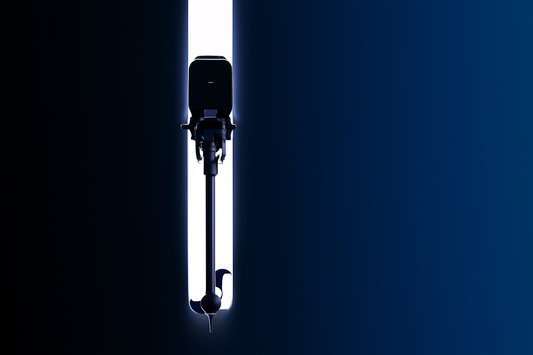 Wide hero banner featuring the ePropulsion Spirit 2 electric outboard with a dark-to-blue gradient background, used for the M-Oceans Spirit 2 launch.