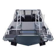 Rear view of the UMS 585DC fishing boat.