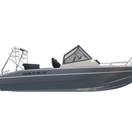 Aluminum boat UMS 545 DC 18ft (Side view)