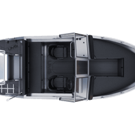 Aluminum boat UMS 545 DC 18ft (Top view)