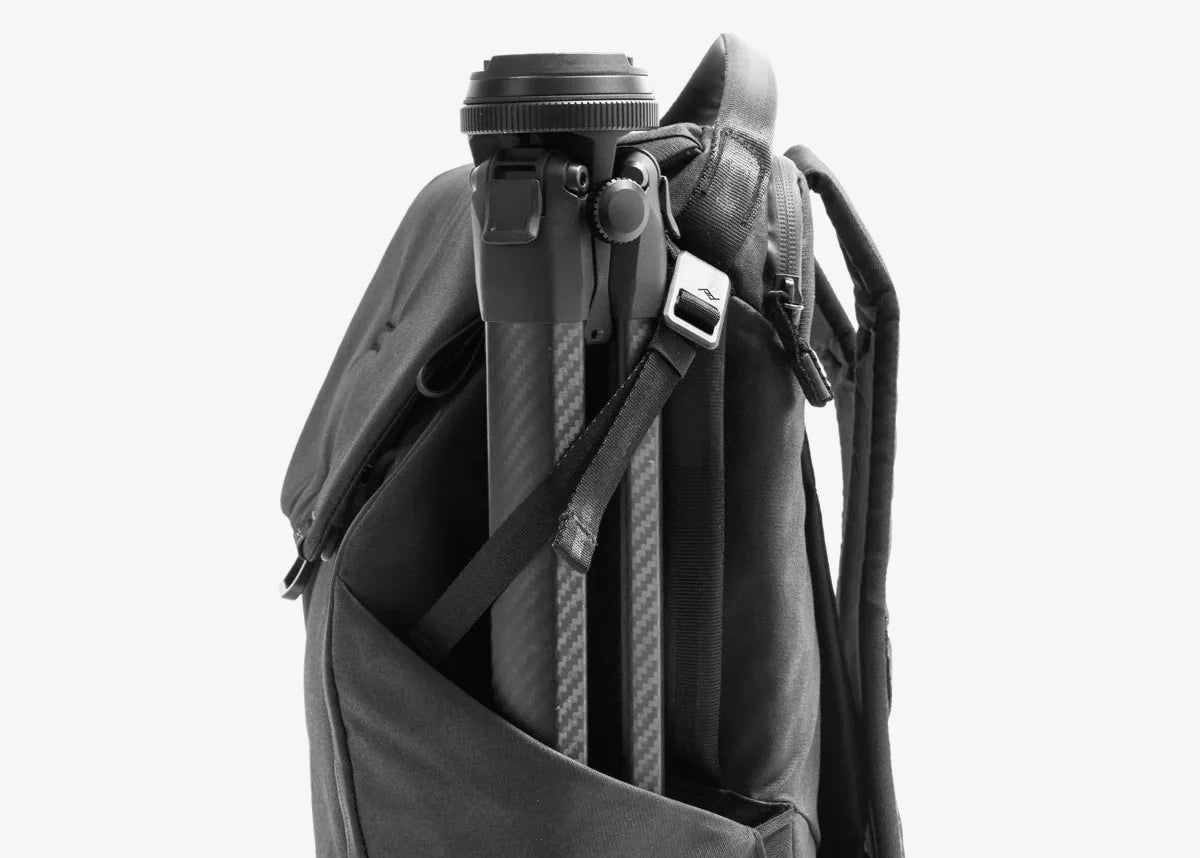 Tripod of the camera in the UBCO Peak Design 20L Everyday Backpack