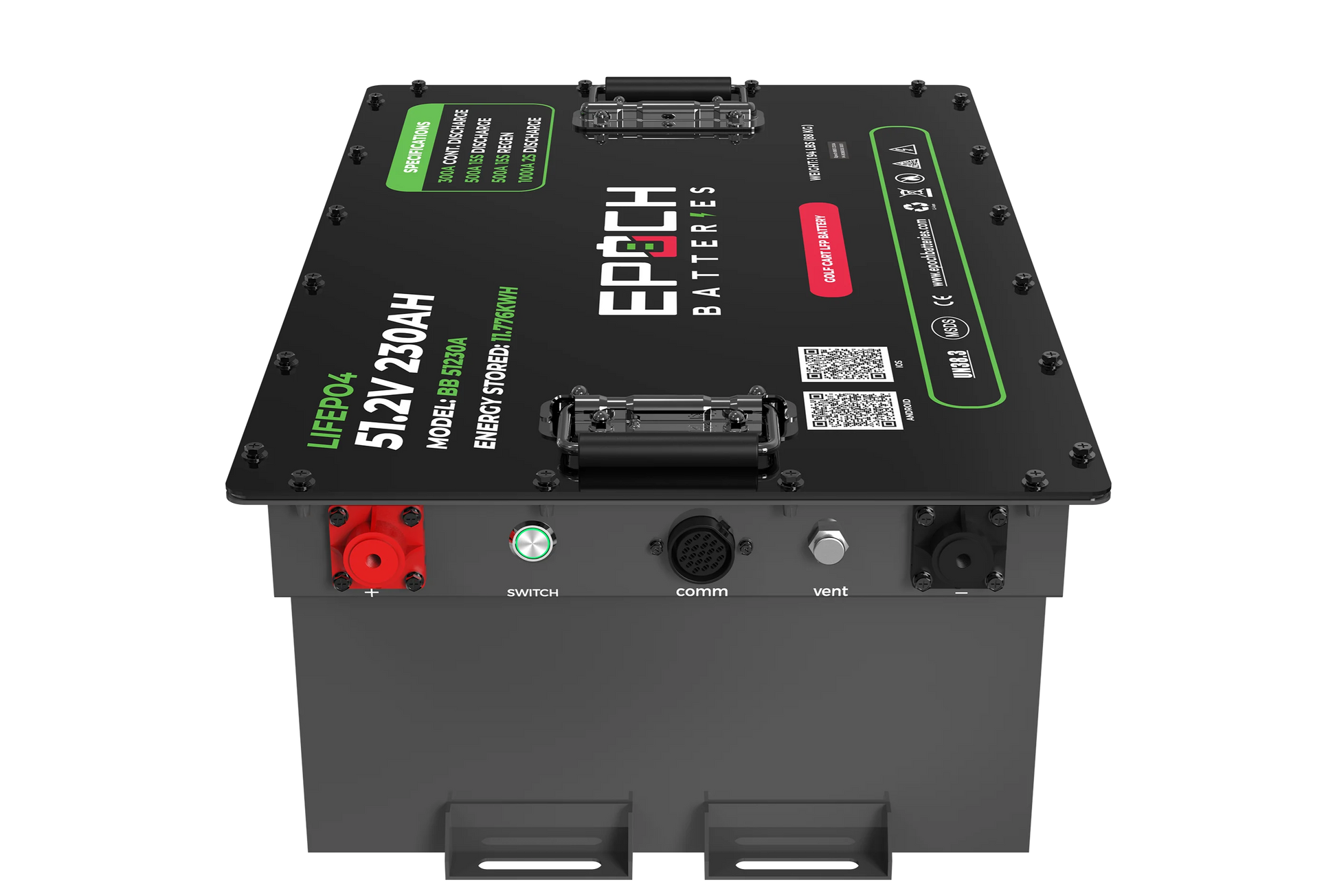 Battery Epoch 48V 230Ah LiMax Series - LiFePO4 Golf Cart Kit Canada