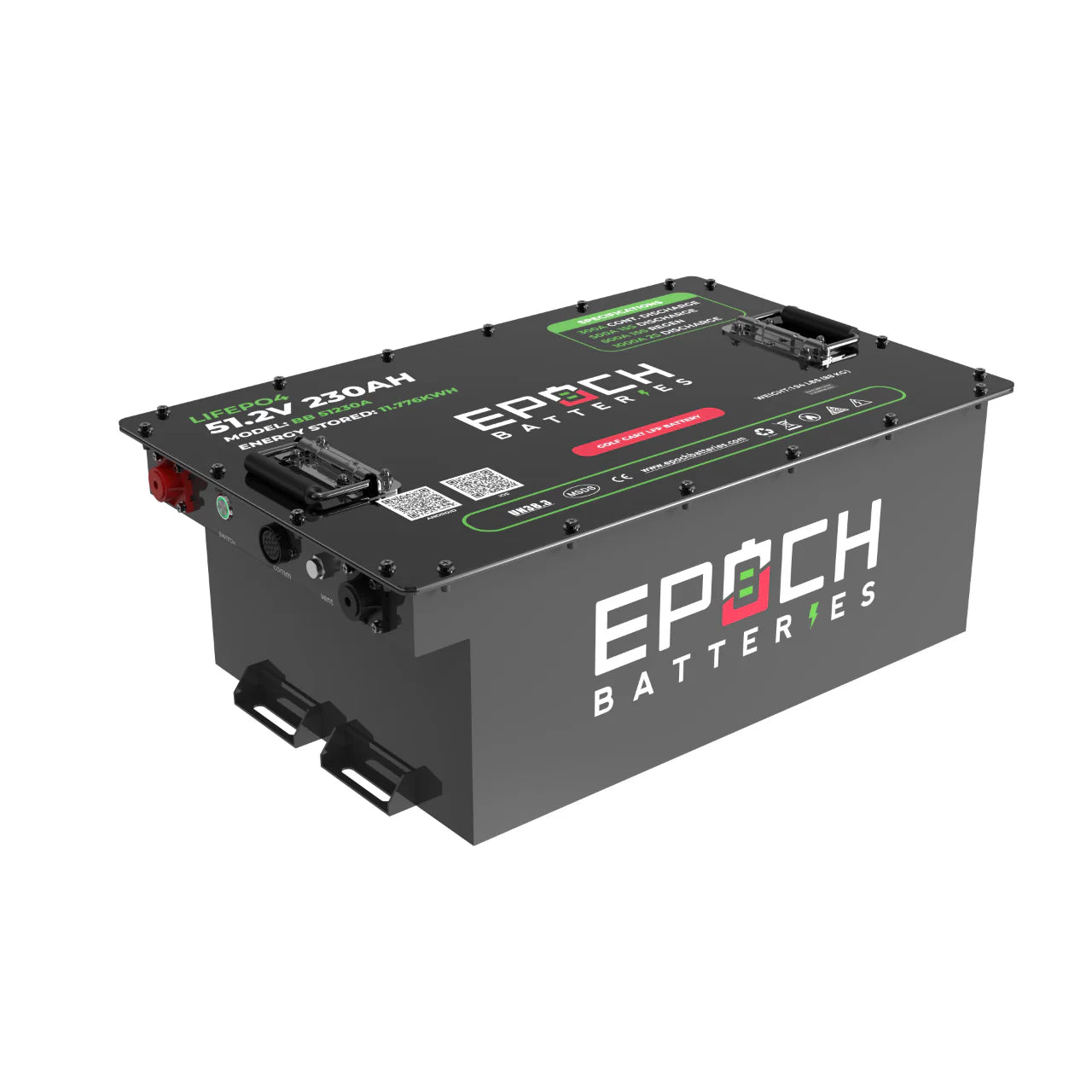 Battery Epoch 48V 230Ah LiMax Series LiFePO4 Golf Cart Kit | M-Oceans