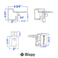Bixpy Hobie Lynx Gudgeon Sizes