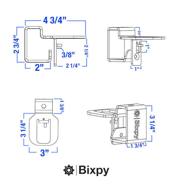Bixpy Hobie Lynx Gudgeon Sizes