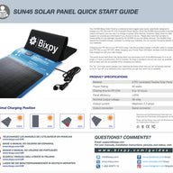 Bixpy SUN80 Solar Panel Guide