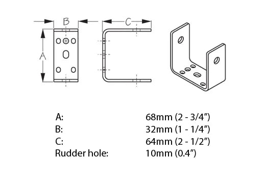 Bixpy Simple Gudgeon Size