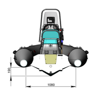 Boat Adventure Vesta V-345 Dimensions Back