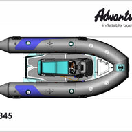Boat Adventure Vesta V-345 Dimensions Top