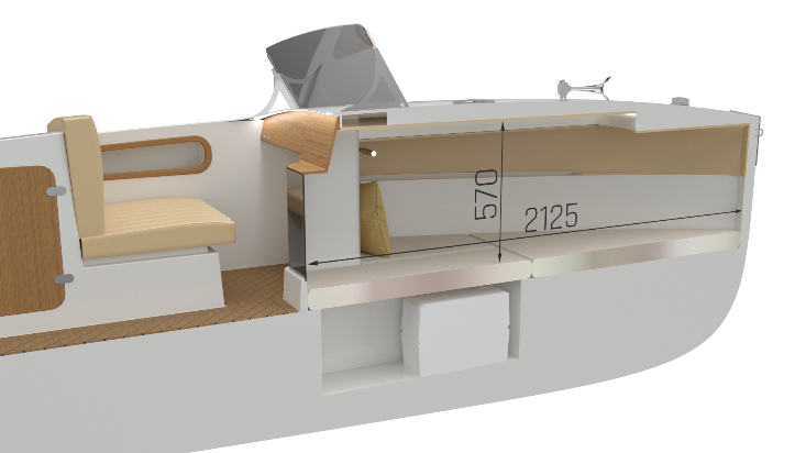 Electric Boat CANNA One Cabin