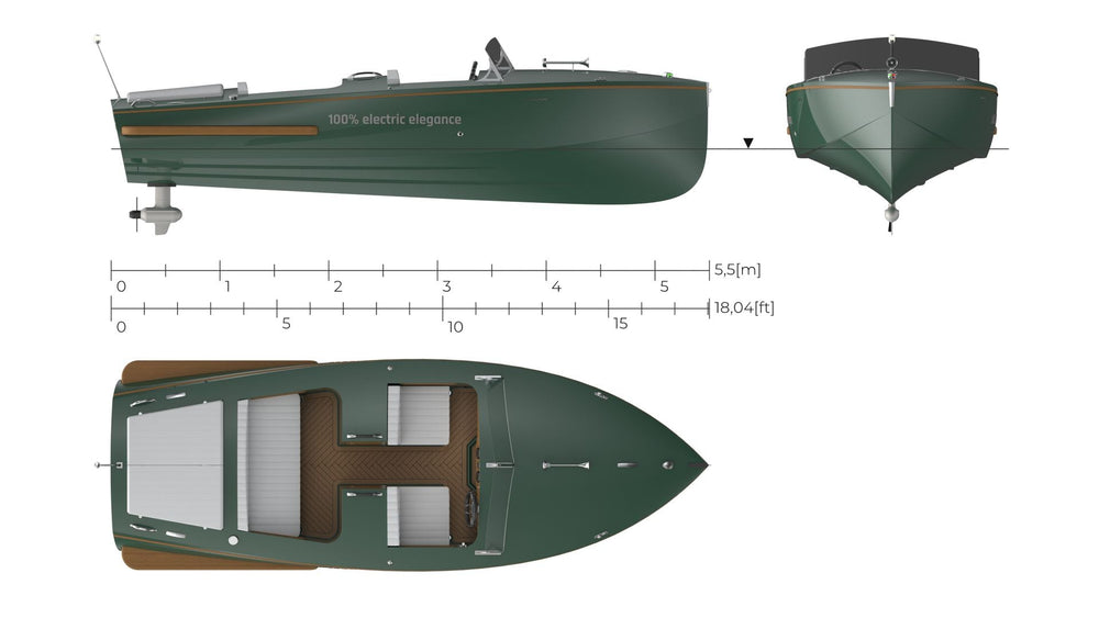 Electric Boat CANNA One Cabin