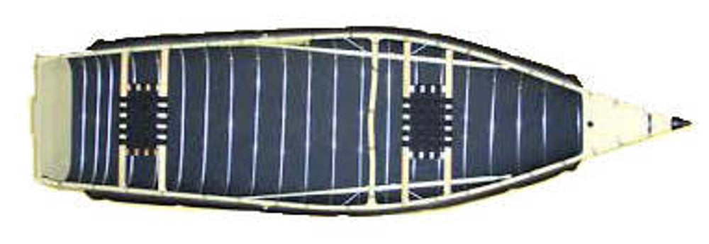 Canoe Sportspal 12' Wide Stern w/ Wood Web Seats
