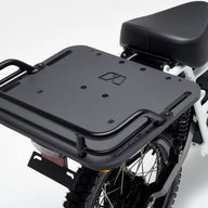 UBCO 2X2 Rear Cargo Deck in Black mounted on the bike