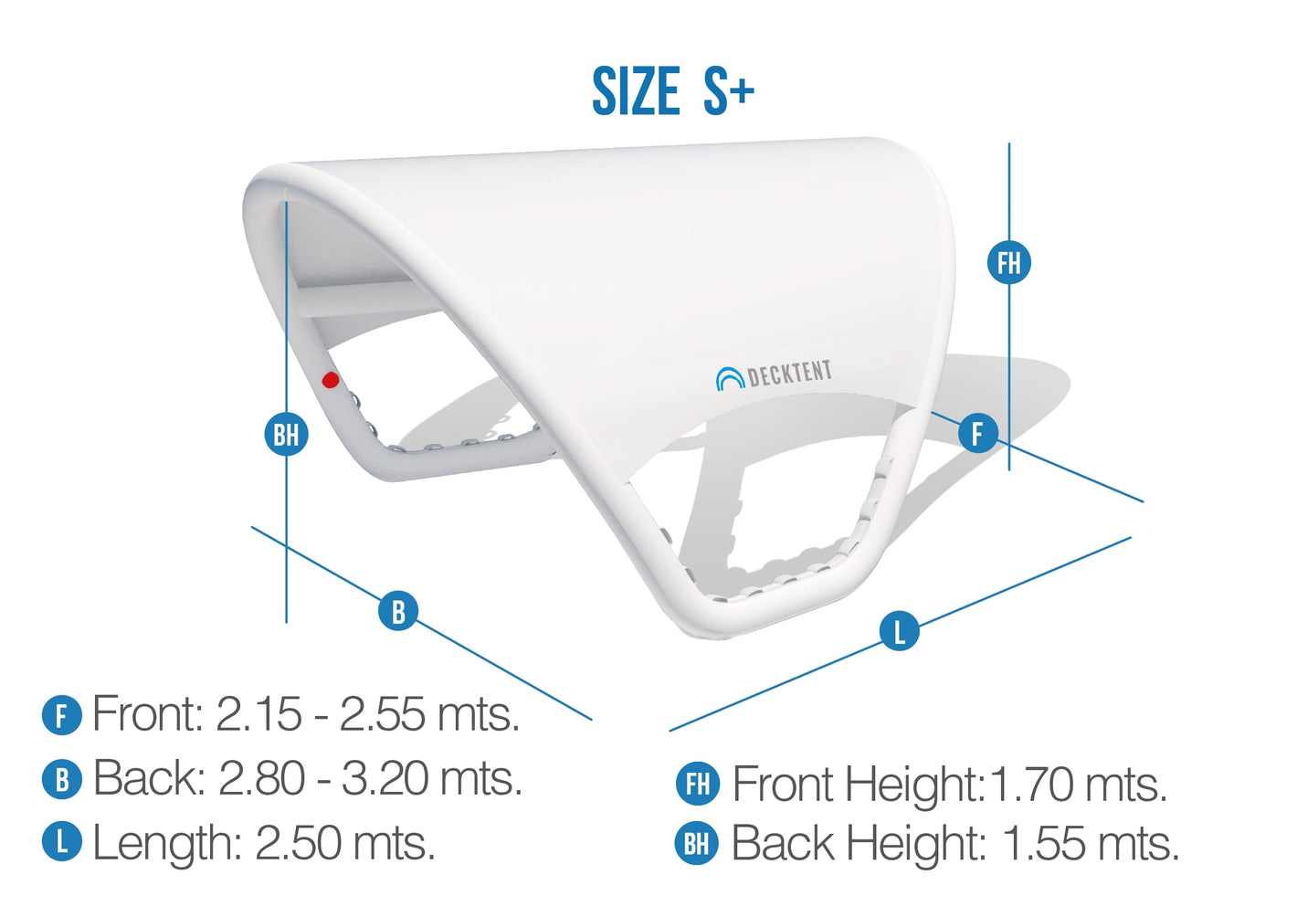 DECKTENT size S Plus