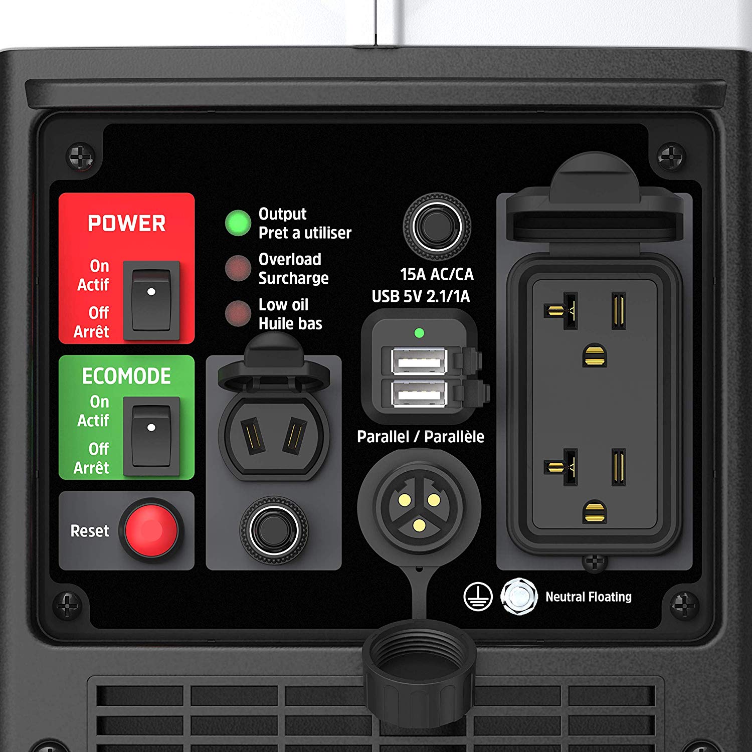 Buy EZV2200P Energizer Inverter Generator 120V 2200W Peak 1700W Continuous and other accessories in Canada and the United States.