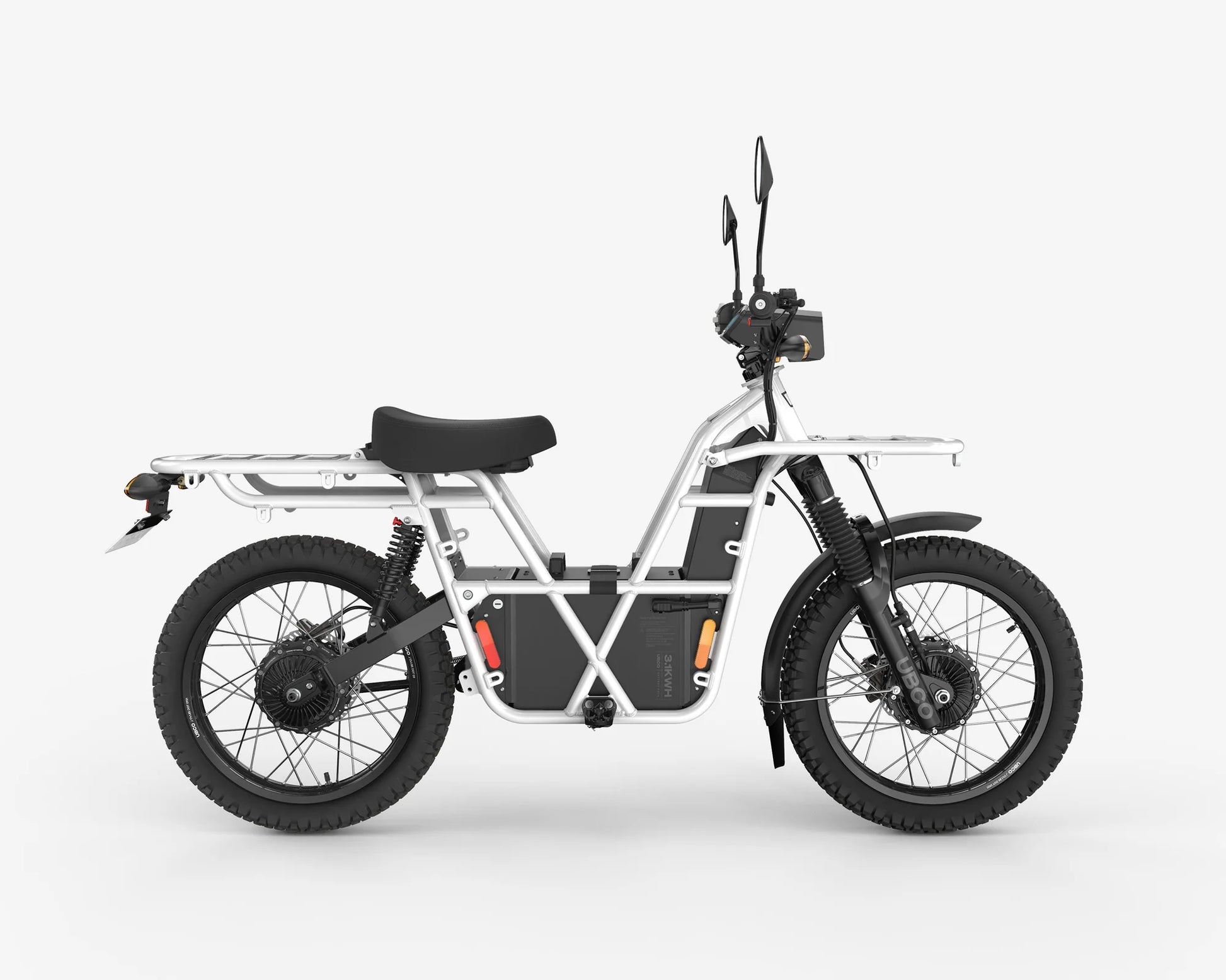 UBCO Adventure eBike 2x2 (White) (Side view)