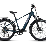 ENVO D50 Electric Bike in dark blue (Side view)