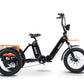 ENVO Fat Tire Electric Flex Trike in orange (Side view)