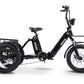 ENVO Fat Tire Electric Flex Trike in black (Side view)