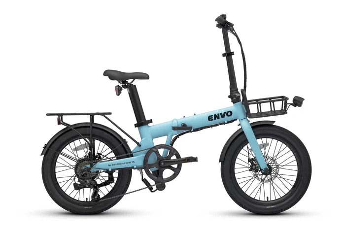 ENVO Lynx 20 Folding Electric Bike in blue