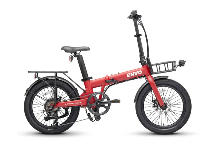 ENVO Lynx 20 Folding Electric Bike in red