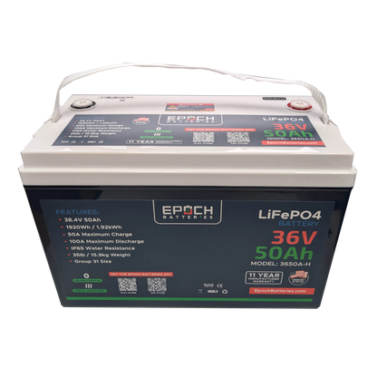 Epoch Batteries 36v 50ah