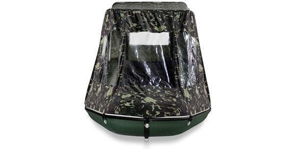 Full Tent for Bark Boat Models 290-420 Front