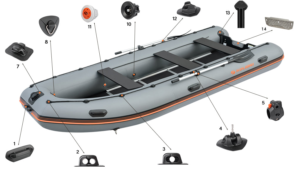 Buy Kolibri Boat KM-450DSL and other Inflatable boat accessories in Canada and the United States.