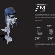 Electric Outboard Kit Momentum M10 (20hp) wtih MB6 Battery