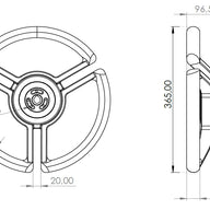 Buy Carbonautica Boat steering wheel – PW Clover 365 (Carbon fiber) and other accessories in Canada and the United States.