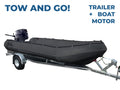 Plastic boat Whaly 435R with Tohatsu 20HP and Trailer (Full Kit)